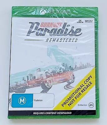 XBOX ONE Burnout Paradise Remastered PROMOTIONAL MEDIA PRESS COPY NEW SEALED • $59.99