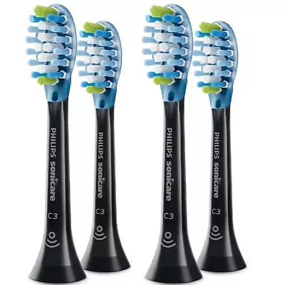 4 Handles C3 Sonicare Toothbrush Replacement Heads Plaque Defence Care HX9043/96 • $37.37