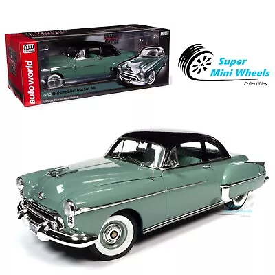 Auto World 1:18 - 1950 Oldsmobile Rocket 88 – Alder Green - AMM1280 • $89.99