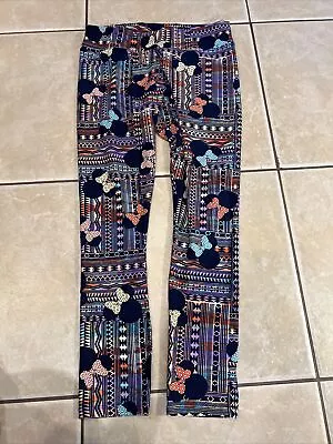 LULAROE LEGGINGS DISNEY MINNIE MOUSE Bow Aztec Print Tall & Curvy • $0.99