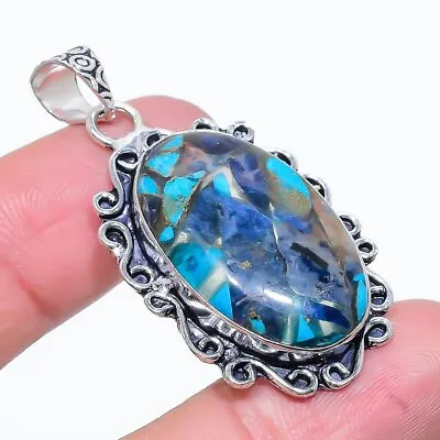 Spiny Oyster Gemstone 925 Sterling Silver Gift Jewelry Pendant 1.89  K835 • $18.79