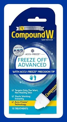 $6.43 • Buy Compound W Freeze Off Advanced Wart Remover With Accu-Freeze Multicolor 1 Count