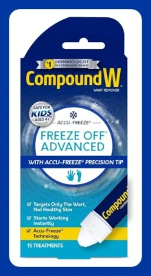 $6.43 • Buy Compound W Freeze Off Advanced Wart Remover With Accu-Freeze Multicolor 1 Count