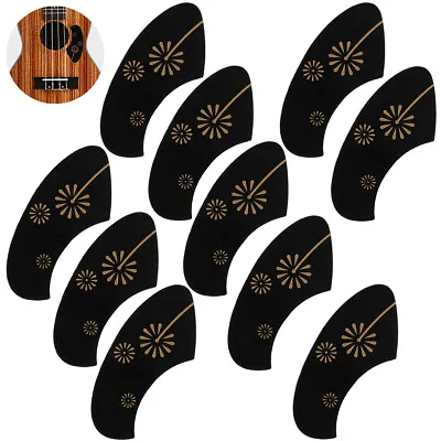 10Ukulele Pickguard23Inch Concert Hawaii Guitar Scratch Plate Self Stick Black • $28.59