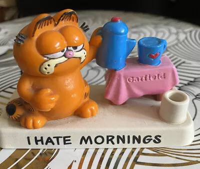 £15.99 • Buy Vintage Garfield Bully 80s “I Hate Mornings” Figure West Germany