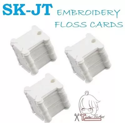 Embroidery Floss Cards PLASTIC Bobbin Label Cross Stitch Tag 25per Pack SK-JT UK • £3.85