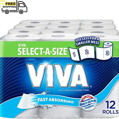 Viva Double Paper Towel 12 Count (Pack Of 1) FREE SHIPPING AUSTRALIA • $30.99