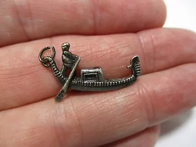 Gondola Boat Venice Italy 800 Silver 1  Vintage Bracelet Charm  2.4 G-cf • $9.95