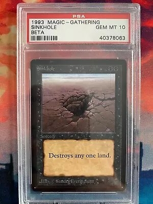 MTG Beta Sinkhole PSA 10 • $455