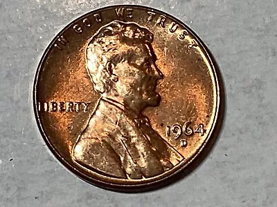 1964 D Lincoln Memorial Penny We Trust On Rim L On Liberty On Rim • $1