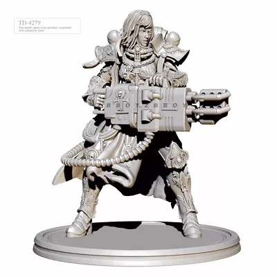 1/35 Resin Figure Model Kit Black Empire Female Warrior Unassembled Unpainted • $19.03