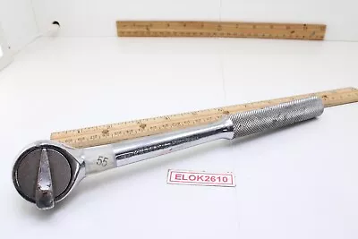 Master Mechanic M1650 1/2  Drive 10  Long Chrome Knurled Handle Ratchet  • $20.99