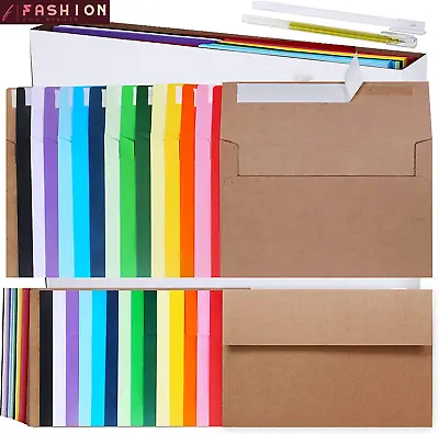 Supla 90 Pcs 15 Colors A9 Invitation Envelopes Peel & Press Self Seal Greeting C • $24.99