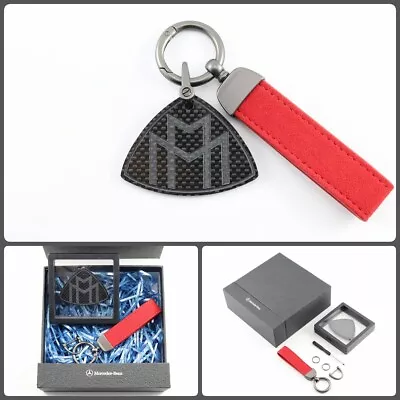 Mercedes Maybach Benz 3D Carved Real Carbon Fiber Keychain Keyring Gifts • $17.76