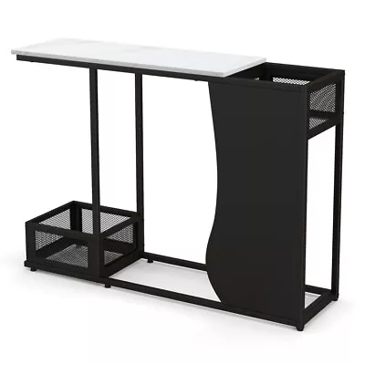 43.5 Console Living Room Table Entryway Display Storage Shelf W/2 Plant Position • $67.98