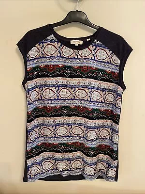 Ladies Clothes Size 10 Fatface Tshirt Blue (694) • £12.99