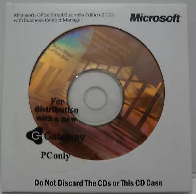 Microsoft Office Small Business Edition 2003 With BCM Genuine With Key ECU VTG • $10