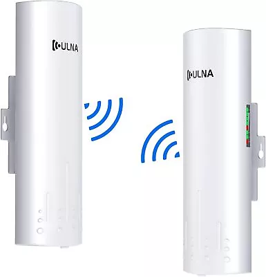 ULNA 2-Pack 3km Long Range Wireless Bridge 5.8G WiFi Bridge CPE 27dBm Ip65 • $93.91