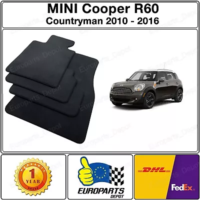 Mini Cooper Countryman R60 Velour Carpet Floor Mat Set 2010 - 2016 • $73.95