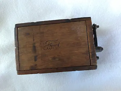 Ford Script Wood Ignition Coil Buzz Box - Empty And Opens Easily • $20