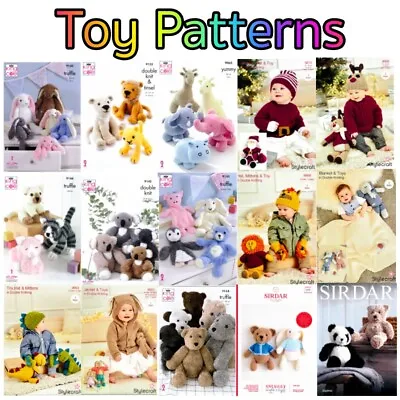 £2.99 • Buy TOYS Knitted Novelty Baby Animals Knitting Patterns Books