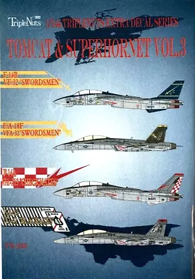 1/144 Decals : Tomcats & Super Hornets Vol. 3 [USN] #TN-030 : TRIPLE NUTS • $12.76