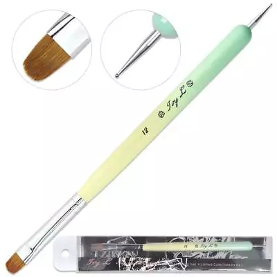 IvyL Nail Art Brush & Dotting Tool W/ Ombre Color Wood Handle (Size 12 1pc) • $7.45