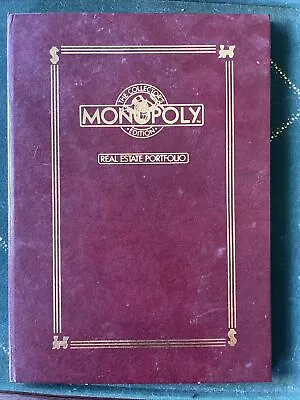 Franklin Mint Monopoly Collectors Edition Real Estate Portfolio Deeds & Rules • $49.99