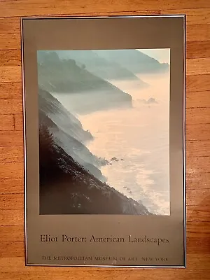 ELIOT PORTER AMERICAN LANDSCAPES: Metropolitan Museum NY POSTER FRAMED 1975 • $200