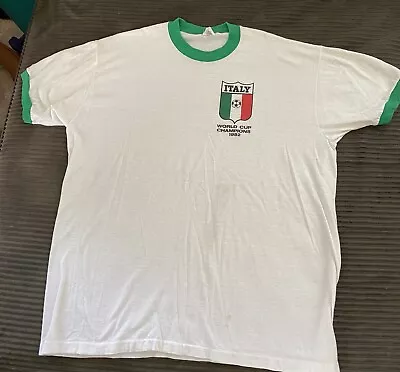 Vintage Ringer T Shirt Italy Soccer • $25