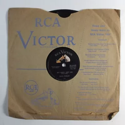 Rock & Roll 78 ELVIS PRESLEY My Baby Left Me RCA VICTOR 20-6540 V+ HEAR 2908 • $10.50