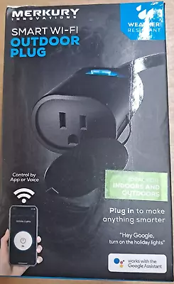 Merkury Innovations Indoor/Outdoor Wi-Fi Smart Plug • $15