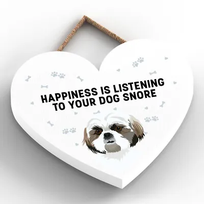 £6 • Buy Cute Small Shih Tzu Hanging Heart Plaque Sign Gift/present Dog 