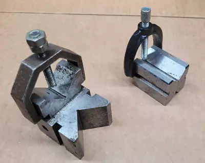 Lot Of 2 Machinists Hardened Steel V-Blocks • $28