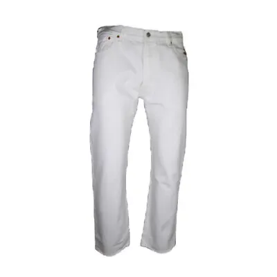 Levis Mens 501 Original Fit Denim Jeans Straight Leg Button Fly 100% Cotton • $49.13