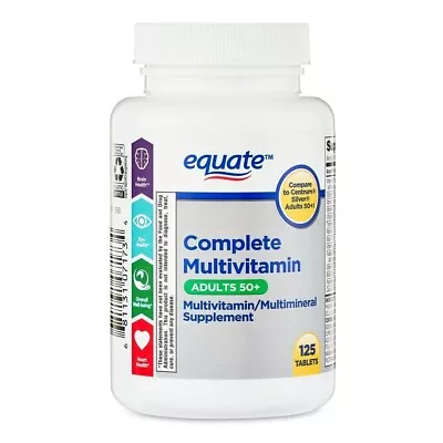 Complete Multivitamin/Multimineral Supplement Tablets Adults 50+ 125 Count • $7.98