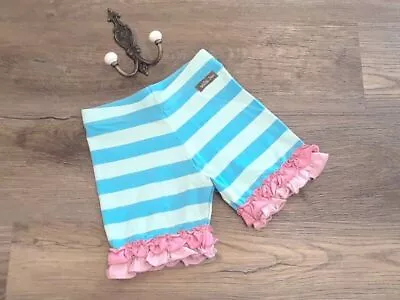 NWOT Matilda Jane Girls Size 8 Stripes Ahoy Shorties Let's Go Together Blue Pink • $23.99