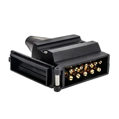 $18 • Buy 12 Pin Flat Trailer Plug Socket Connector Camper Adaptor Caravan