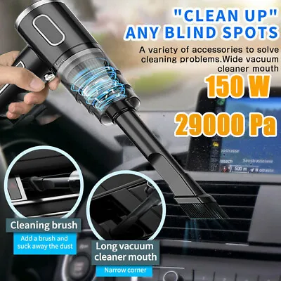 $13.45 • Buy 150W Cordless Hand Held Vacuum Cleaner Mini Portable Car Auto Home Wireless