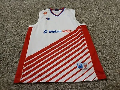 Champion Telekom Srbija Serbia Basketball Jersey Size 3XL White Red • $39.99