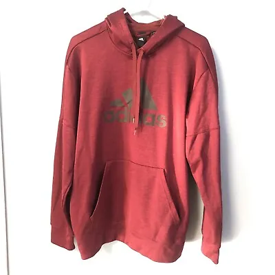 Adidas Men’s Climawarm Maroon Active Hoodie Size Large • $19.98