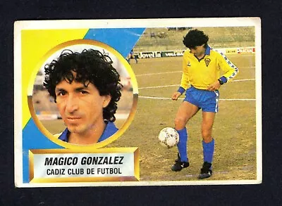 Jorge Magico Gonzalez Cadiz Cf 1988-89 Sticker Este Panini Liga  88/89 • $150