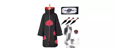 Naruto Shippuden Akatsuki Hokage Robe Cloak Coat Anime Cosplay Costume Halloween • $19.99