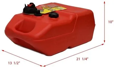 Moeller Portable 6 Gallon Fuel-Gas Tank 20.50 X12.75 X10.50 High EPA 620049LP • $94.99