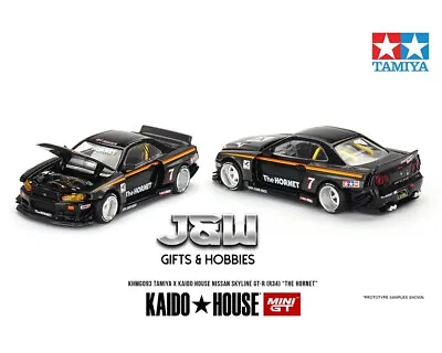 Kaido House X Mini GT Nissan GT-R R34 The Hornet Tamiya KHMG093 1/64 • $34.99