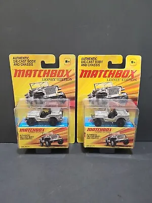 Matchbox 2010 Lesney Edition Jeep Willys Metal/Metal 1:64 Scale (Lot Of 2) • $20