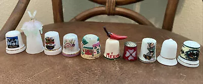 Thimble Lot Of 10 MetalCeramicPorcelain • $24