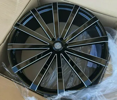 26  Inch Black & Milled Velocity Vw12 6x139.7 Rims Wheels 24 28 Elure 037 V12 • $1907.80