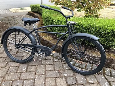 Schwinn 1948 Boys Straightbar Black On Black Springer Bicycle Vintage Rebuilt • $1200