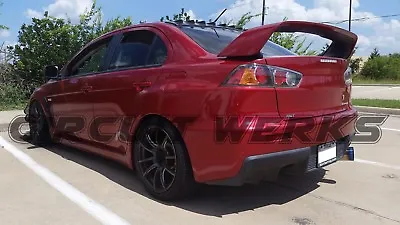 Mitsubishi Lancer Evolution EVOX EVO X 3  Burnt Exit Single Muffler Exhaust • $469.95